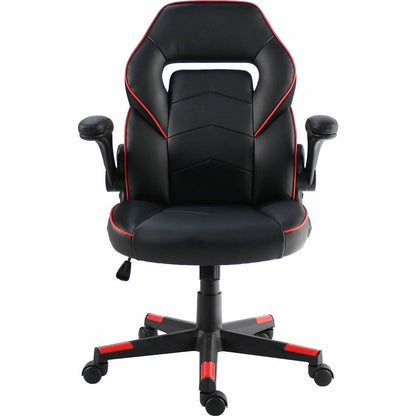 NuSparc SpawnSafe Antimicrobial Gaming Chairs - Polyurethane, Nylon - Black, Red
