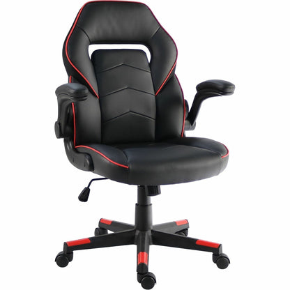 NuSparc SpawnSafe Antimicrobial Gaming Chairs - Polyurethane, Nylon - Black, Red