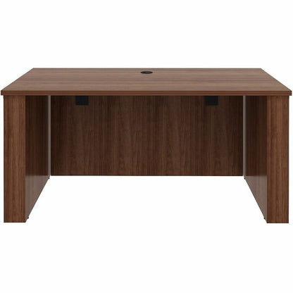 Lorell Essentials 60" Sit-to-Stand Desk Shell - 49" Height x 60" Width x 29" Depth, 1" Thickness Top - Finish: Walnut, L