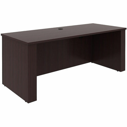 Lorell Essentials 72" Sit-to-Stand Desk Shell - 49" Height x 72" Width x 29" Depth, 1" Thickness Top - Finish: Espresso,