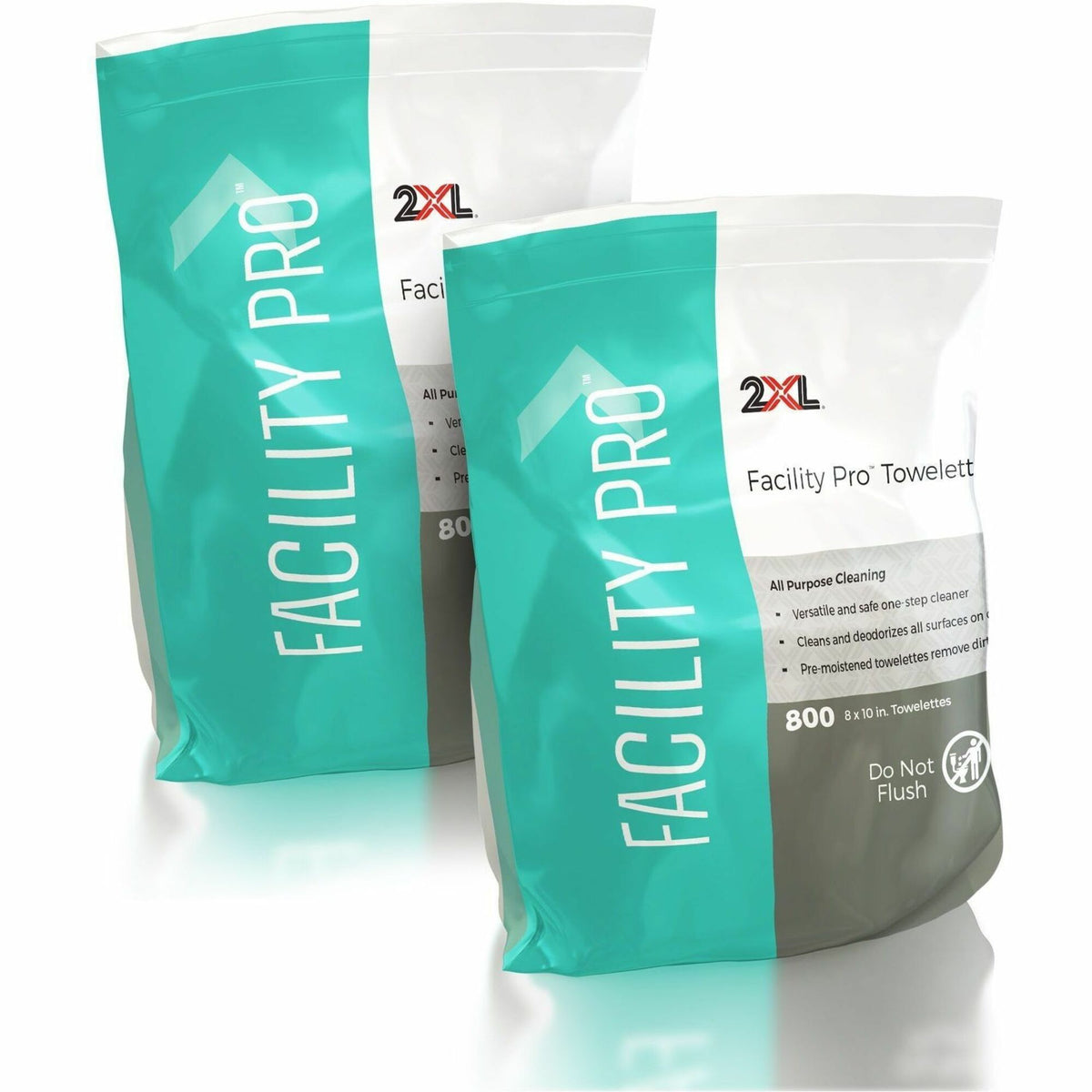 2XL Facility Pro® All-Purpose Towelettes - White - 2 / Carton