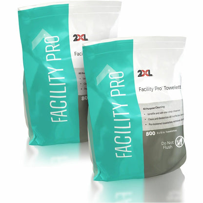 2XL Facility Pro® All-Purpose Towelettes - White - 2 / Carton