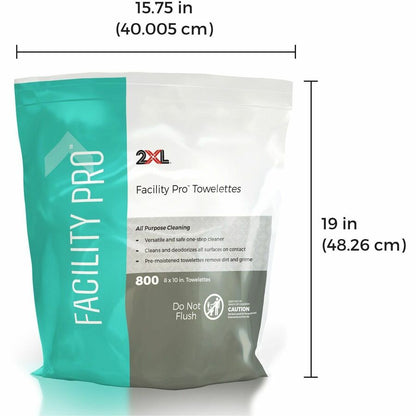 2XL Facility Pro® All-Purpose Towelettes - White - 2 / Carton