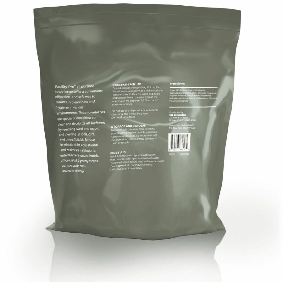 2XL Facility Pro® All-Purpose Towelettes - White - 2 / Carton