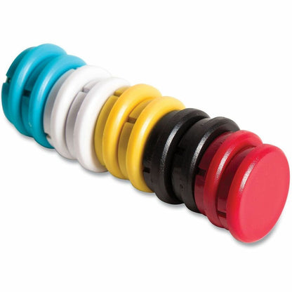 U Brands Interchangable Color-Coding Board Magnets - 0.7" Diameter - Circle - 10 / Pack - Assorted