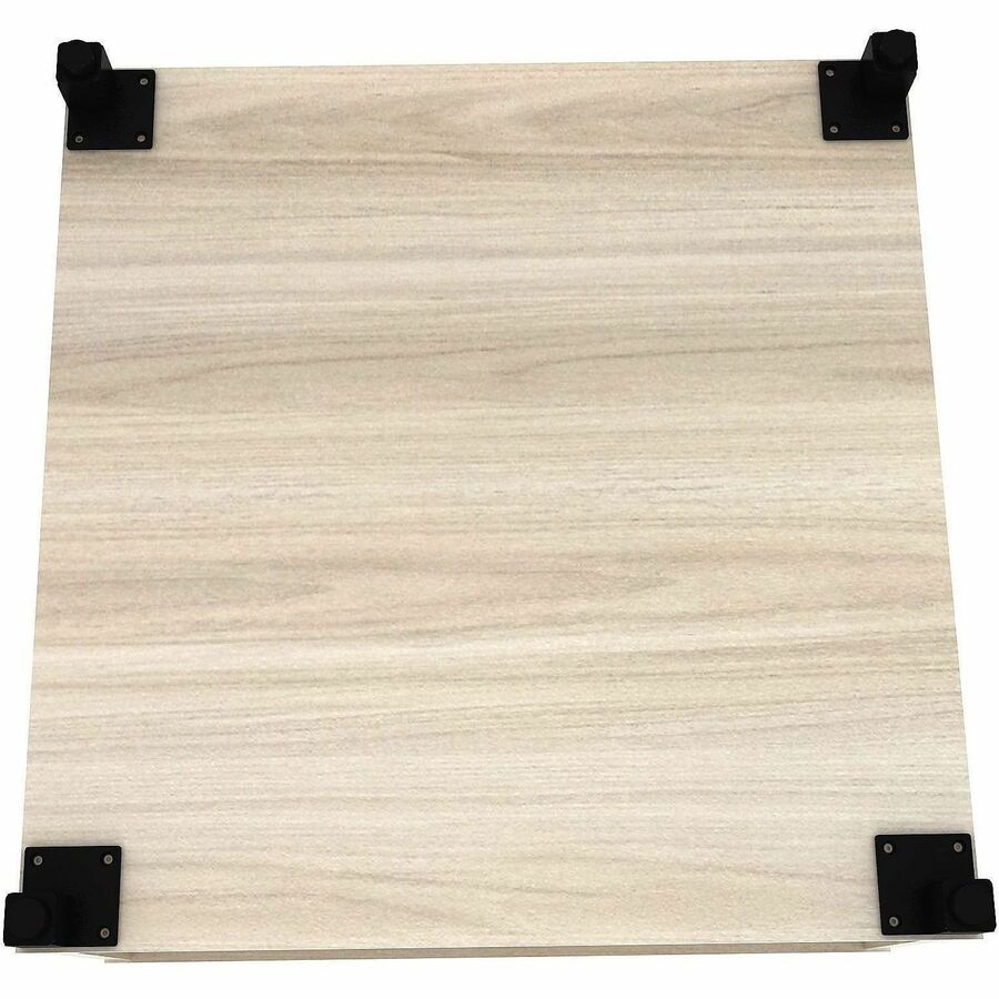 Lorell Modular Reception Table - Square Top - Height Adjustable - 24" Table Top Width x 24" Table Top Depth - 20" Height