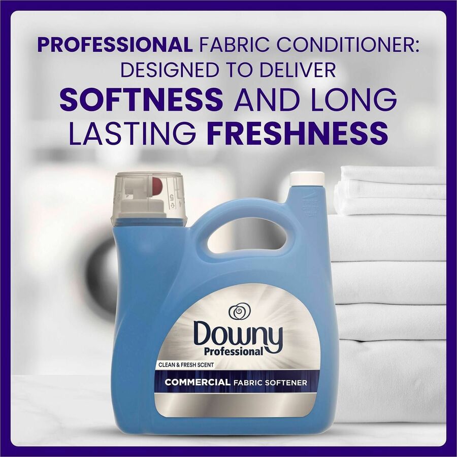 Downy Pro. Fabric Softener - For Multipurpose - Ready-To-Use - Liquid - 140 fl oz (4.4 quart) - Clean & Fresh Scent - 19