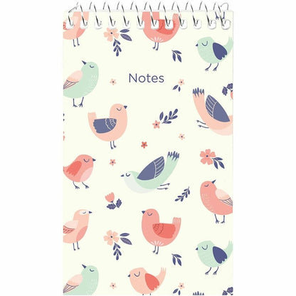 Rediform Xtreme White Memo Book - 60 Sheets - Printed - Wire Bound - White Paper - Assorted Cover - Compact - 4 / Pack