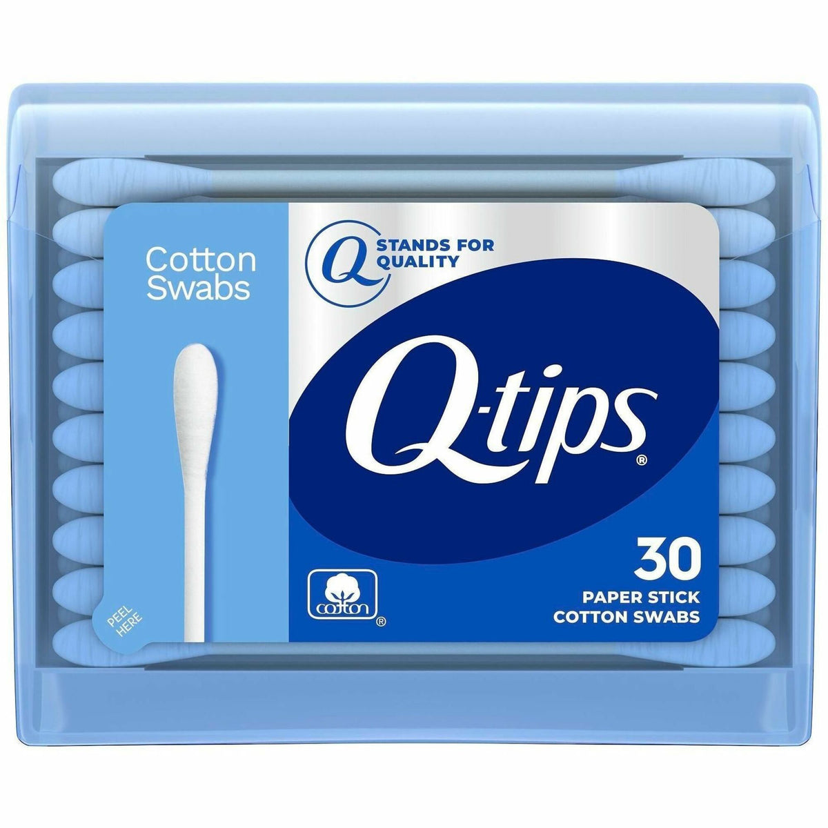 Soapbox Original Cotton Swabs Compact Travel Pack - Cotton - Blue - 3600 Cotton Swabs/Pack - 1 Carton