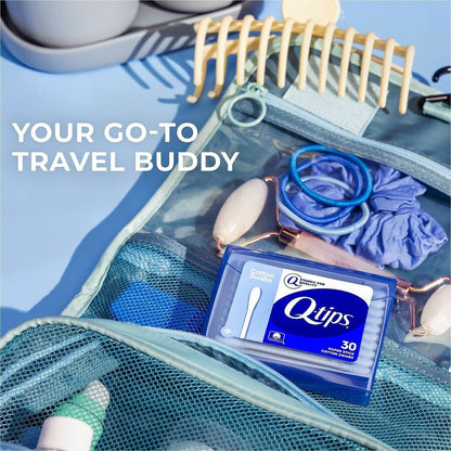 Soapbox Original Cotton Swabs Compact Travel Pack - Cotton - Blue - 3600 Cotton Swabs/Pack - 1 Carton