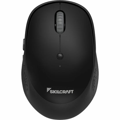 SKILCRAFT® 2.40GHz Wireless Computer Mouse - Wireless - Radio Frequency - 2.40 GHz - Black - USB 2.0 - Scroll Wheel - Sy