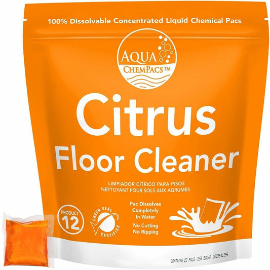 Diversey Citrus Floor Cleaner, 1x 100ea - For Floor, Wall, Counter, Equipment, Painted Surface - Concentrate - Liquid - 