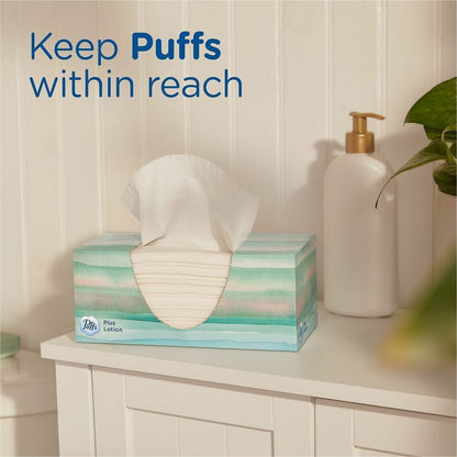Puffs Plus Lotion Facial Tissue - White - 24 / Carton
