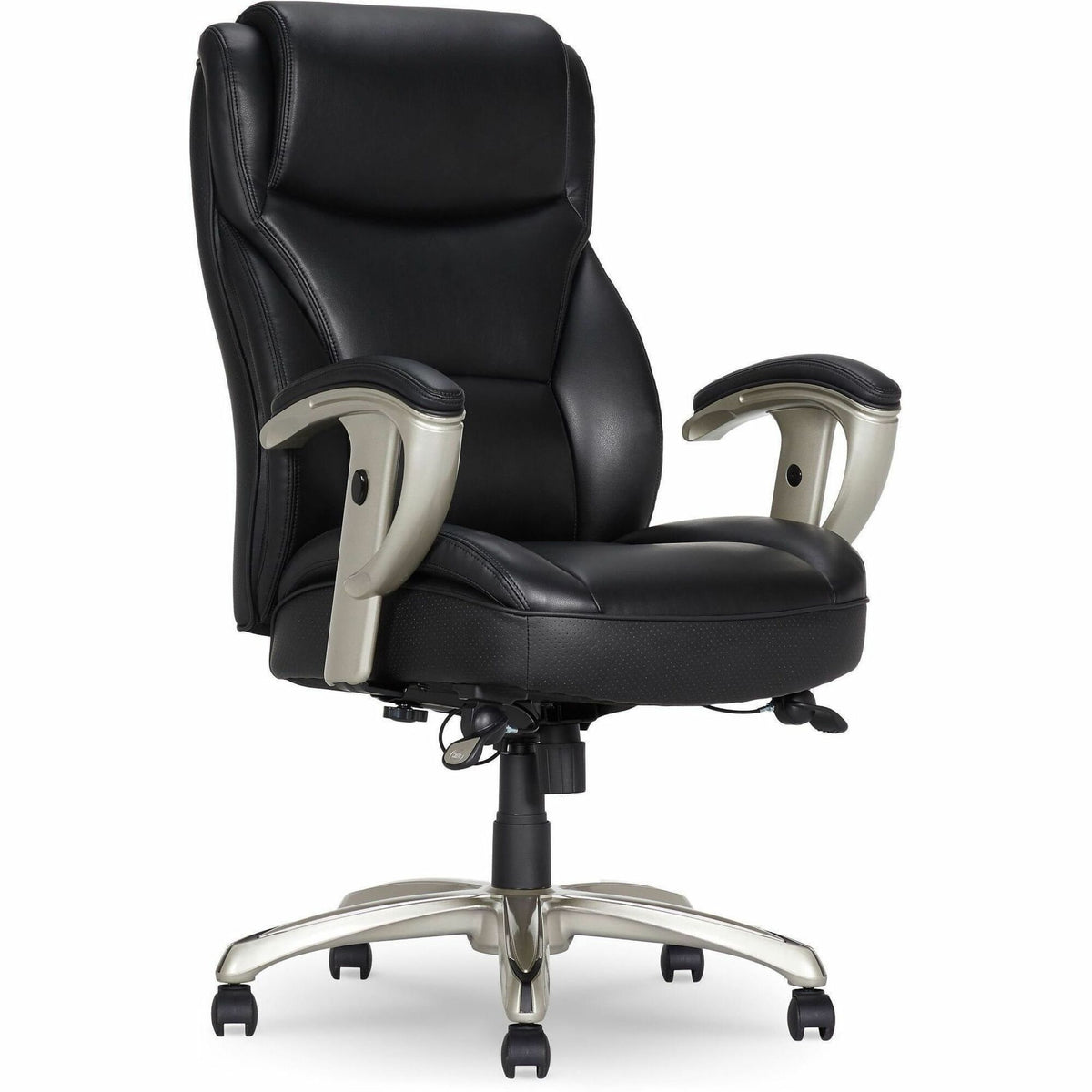 Serta Emerson Big & Tall Task Chair - Black Seat Color - Black Back Color - High Back - Black - MDF, Memory Foam, Bonded