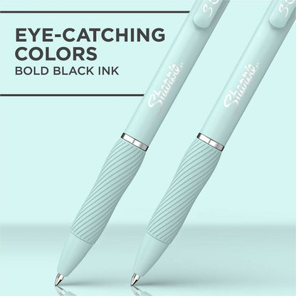 Sharpie S-Gel, Trending Colors, Medium Point (0.7mm) - 0.7 mm Medium, Bold Pen Point - Retractable - Black Ink - Gel-bas