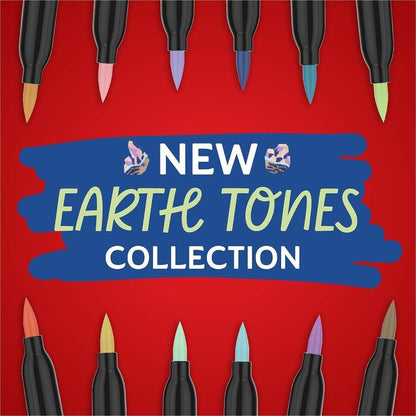 Sharpie Creative Markers - Earth Tone Ink - Water Based, Acrylic Based - Multipurpose - 5 / Pack