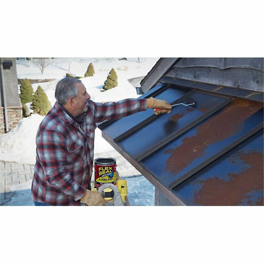 FLEX SEAL Sealant - Synthetic Rubber - Black - 8 lb - 1