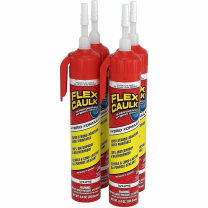 FLEX SEAL Advanced High-Performance Caulk - White - 0.41 lb - 1
