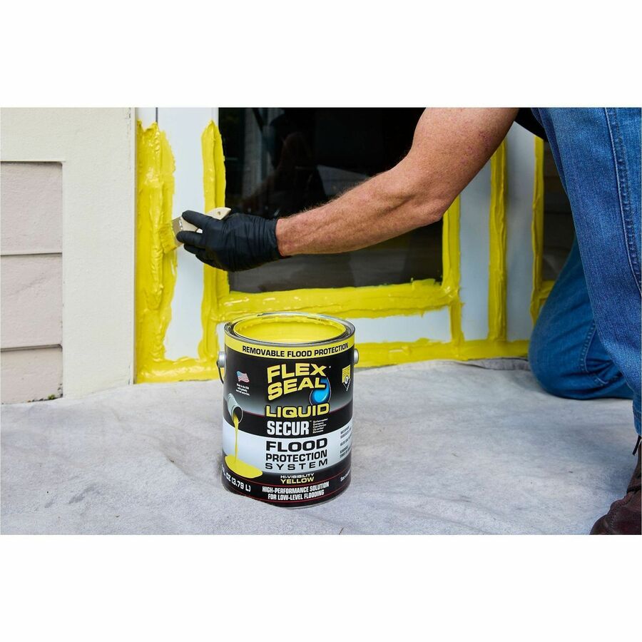 FLEX SEAL SECUR Low-Level Flood Protection Flood Paste - Yellow - 0.55 lb - 1