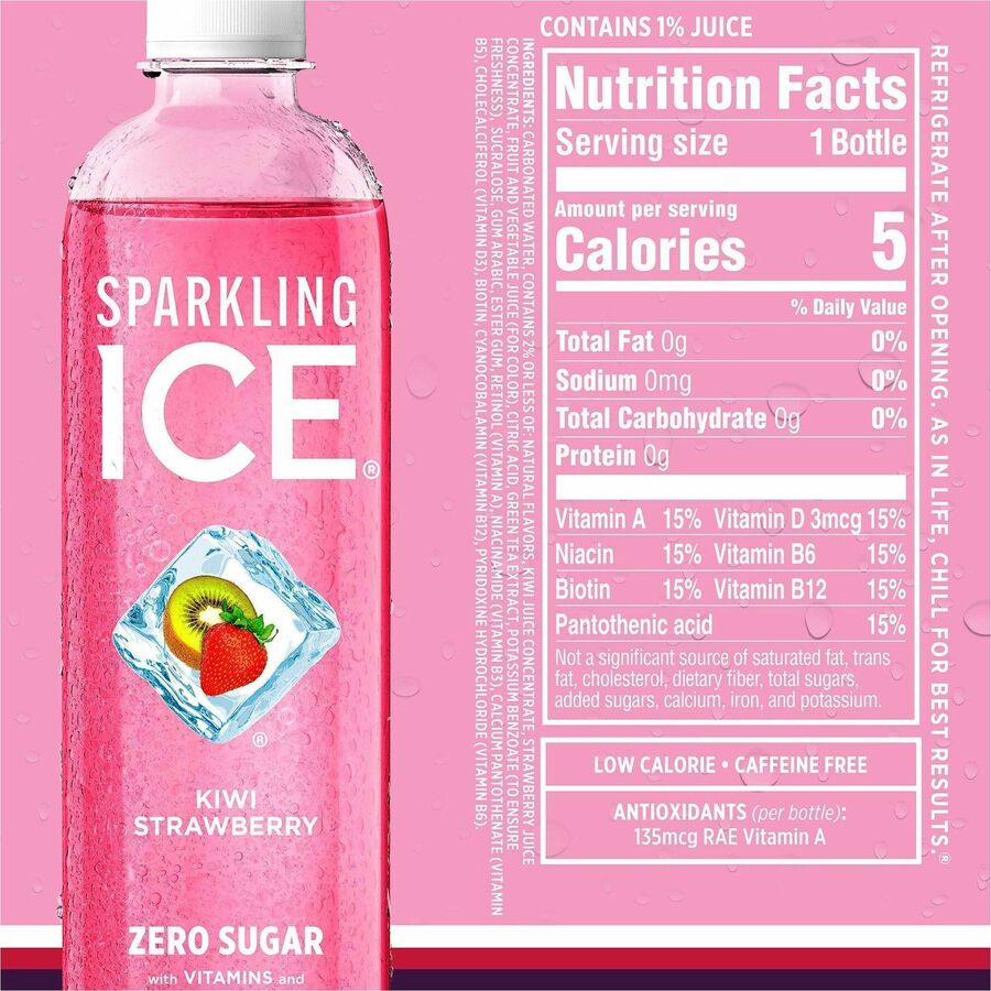 Talking Rain Sparkling ICE Purple-Variety Flavor Sparkling Water - Sugar Free - 1.06 lb - 12 / Carton
