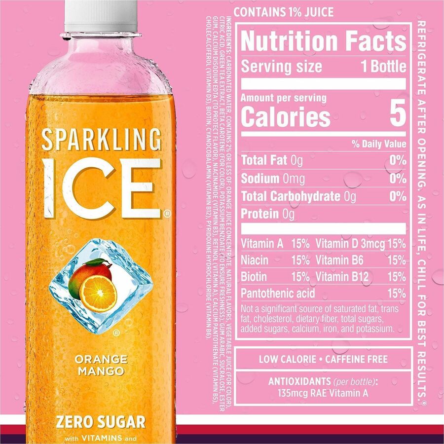 Talking Rain Sparkling ICE Purple-Variety Flavor Sparkling Water - Sugar Free - 1.06 lb - 12 / Carton