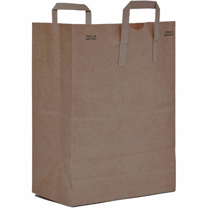 AJM 1/6 BBL #70 Kraft Paper Grocery Sacks - #70 - 6.72 gal Capacity - Natural Kraft - Paper - Foodservice, Grocery, Supp