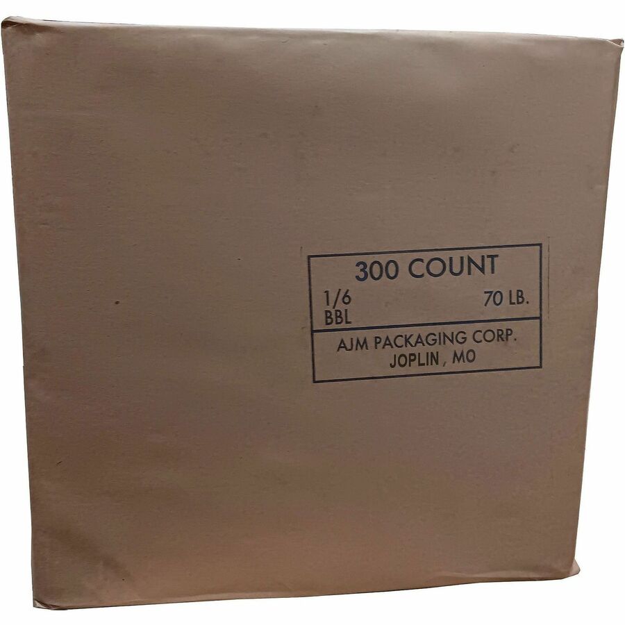 AJM 1/6 BBL #70 Kraft Paper Grocery Sacks - #70 - 6.72 gal Capacity - Natural Kraft - Paper - Foodservice, Grocery, Supp