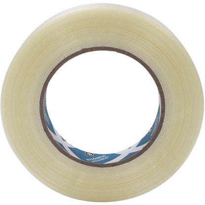 Business Source Filament Tape - 60 yd Length x 0.75" Width - 3" Core - White - Film (Fiberglass Reinforced) Backing - 1 