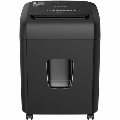 Business Source 5.3-Gallon Bin Cross-cut Shredder - Cross Cut - 16 Per Pass - for shredding Paper, Staples, Credit Card 