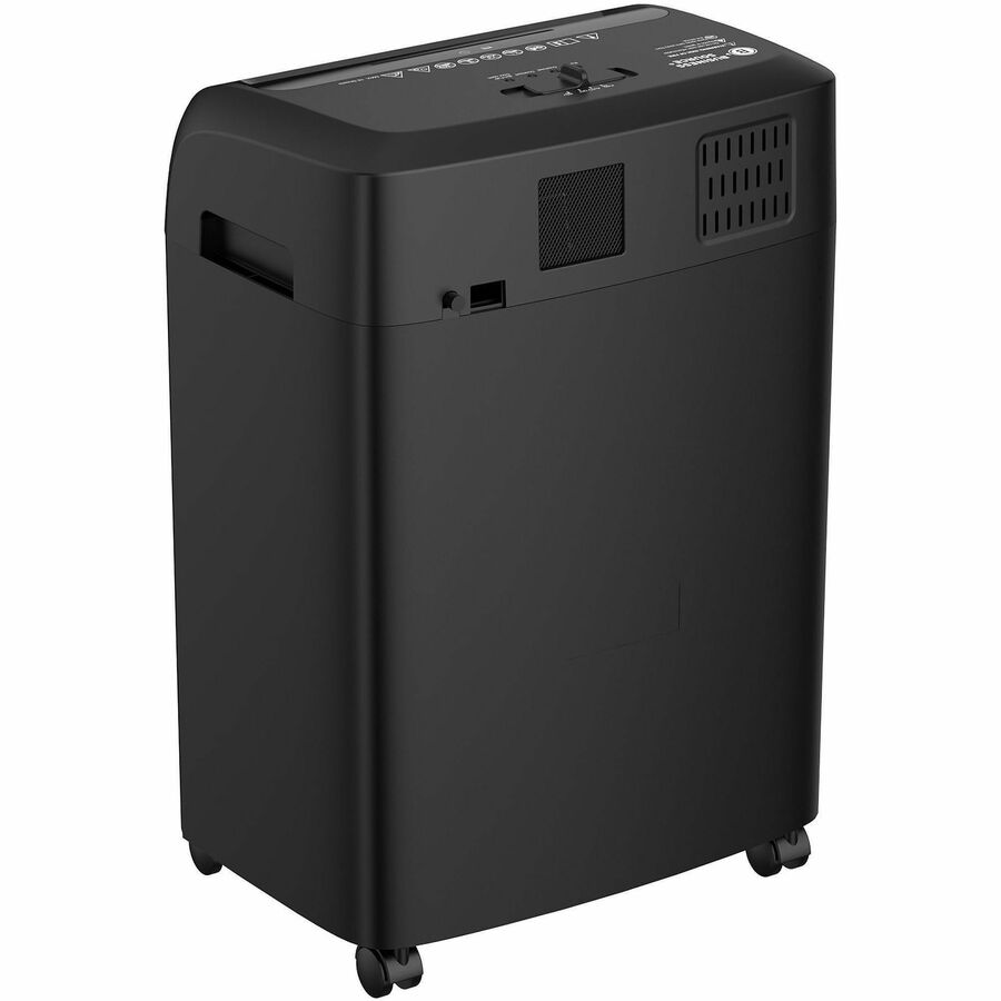 Business Source 5.3-Gallon Bin Cross-cut Shredder - Cross Cut - 16 Per Pass - for shredding Paper, Staples, Credit Card 