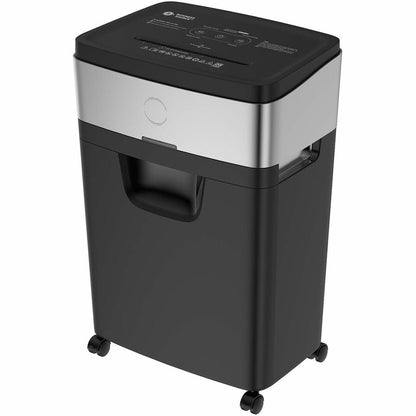 Business Source 6.6-Gallon Bin Cross-Cut Shredder - Cross Cut - 20 Per Pass - for shredding Paper, Staples, Credit Card 