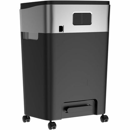 Business Source 6.6-Gallon Bin Cross-Cut Shredder - Cross Cut - 20 Per Pass - for shredding Paper, Staples, Credit Card 
