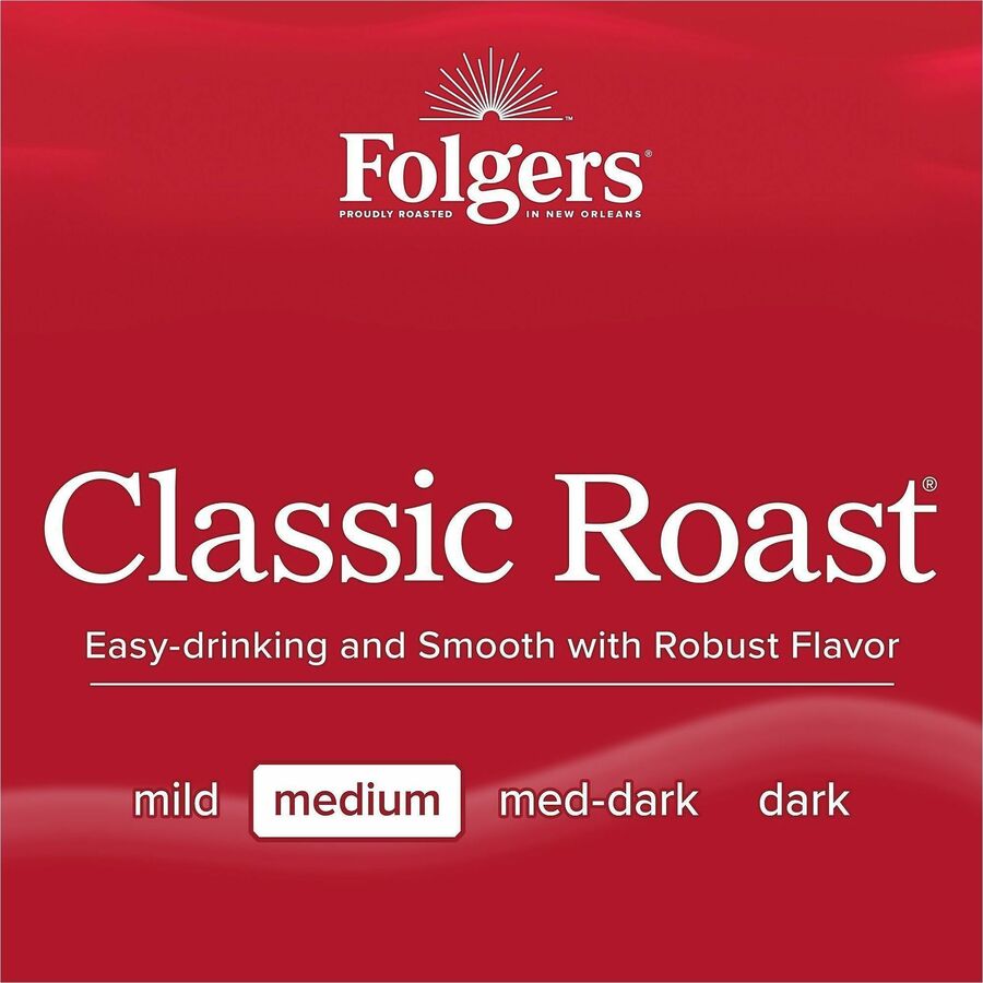 Folgers® Filter Pack Classic Roast Ground Coffee Filter Packs - Filter Pack - Classic - 40 / Carton