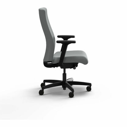 HON Ignition 2.0 Upholstered Back Task Chairs - Gray Seat Color - Vinyl Seat Material - Black Back Color - Vinyl Back Ma