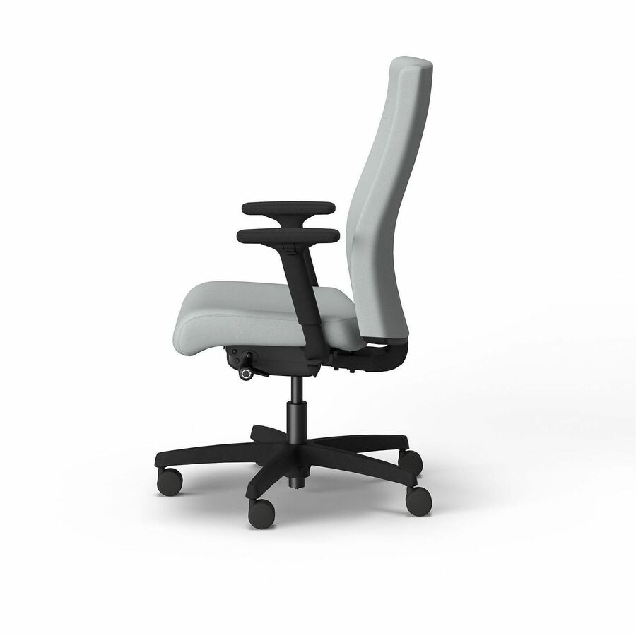 HON Ignition 2.0 Upholstered Back Task Chairs - Gray Seat Color - Vinyl Seat Material - Black Back Color - Vinyl Back Ma