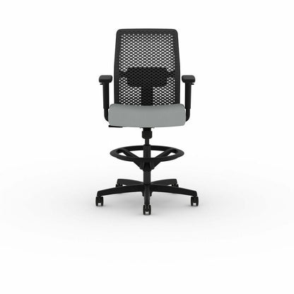 HON Ignition ReActiv Low-Back Task Stool - Charcoal Back Color - Low Back - Gray - 1 Each