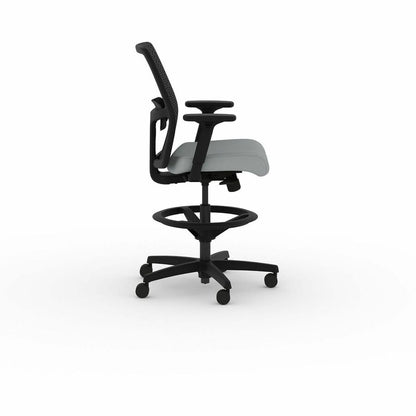 HON Ignition ReActiv Low-Back Task Stool - Charcoal Back Color - Low Back - Gray - 1 Each