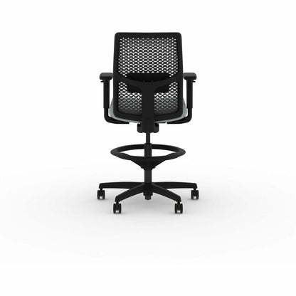 HON Ignition ReActiv Low-Back Task Stool - Charcoal Back Color - Low Back - Gray - 1 Each