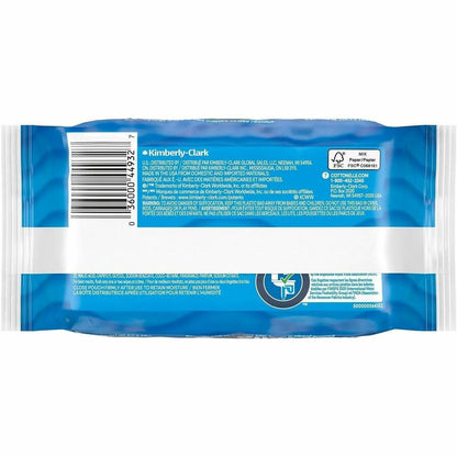 Cottonelle Flushable Wipes - 3.75" Width x 5.50" Length - CleaningRipples Texture - White - Fiber - 12 / Carton