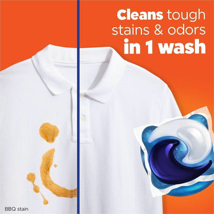 Tide Pods Laundry Detergent - For Laundry, Washing Machine, Clothes - Concentrate - Pod - Spring Meadow Scent - 4 / Cart