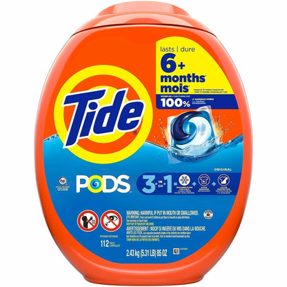 Tide Pods Laundry Detergent - For Laundry, Washing Machine, Clothes, Fabric - Concentrate - Pod - Original Fresh Scent -