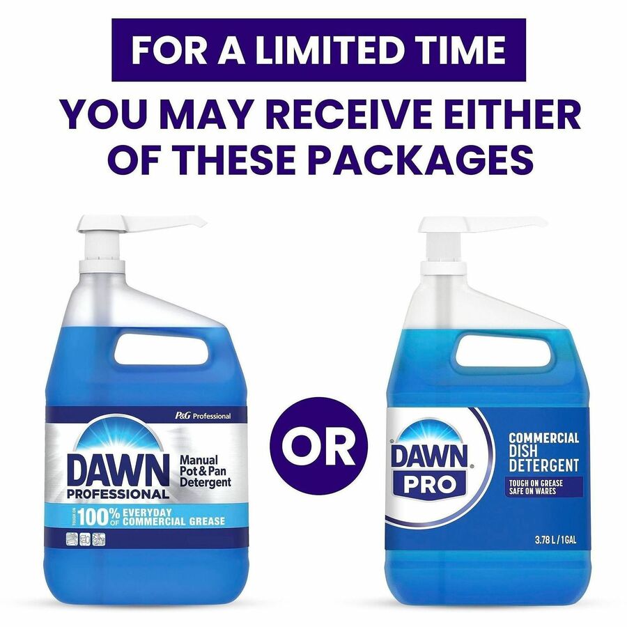 Dawn Commercial Concentrated Pump Dish Detergent - For Multipurpose - Concentrate - Liquid - 128 fl oz (4 quart) - Origi