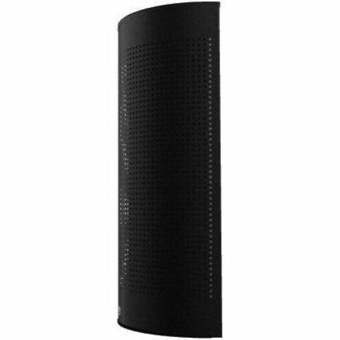 Rubbermaid Commercial Half Round Metallic Waste Receptacle - Open Top - 12 gal Capacity - Half-round - For Indoor, Comme