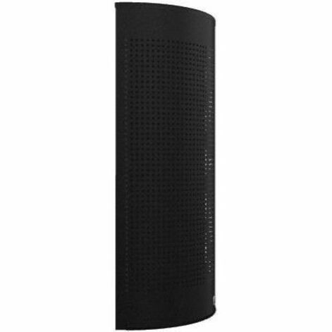 Rubbermaid Commercial Half Round Metallic Waste Receptacle - Open Top - 12 gal Capacity - Half-round - For Indoor, Comme