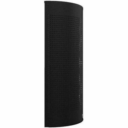 Rubbermaid Commercial Half Round Metallic Waste Receptacle - Open Top - 12 gal Capacity - Half-round - For Indoor, Comme
