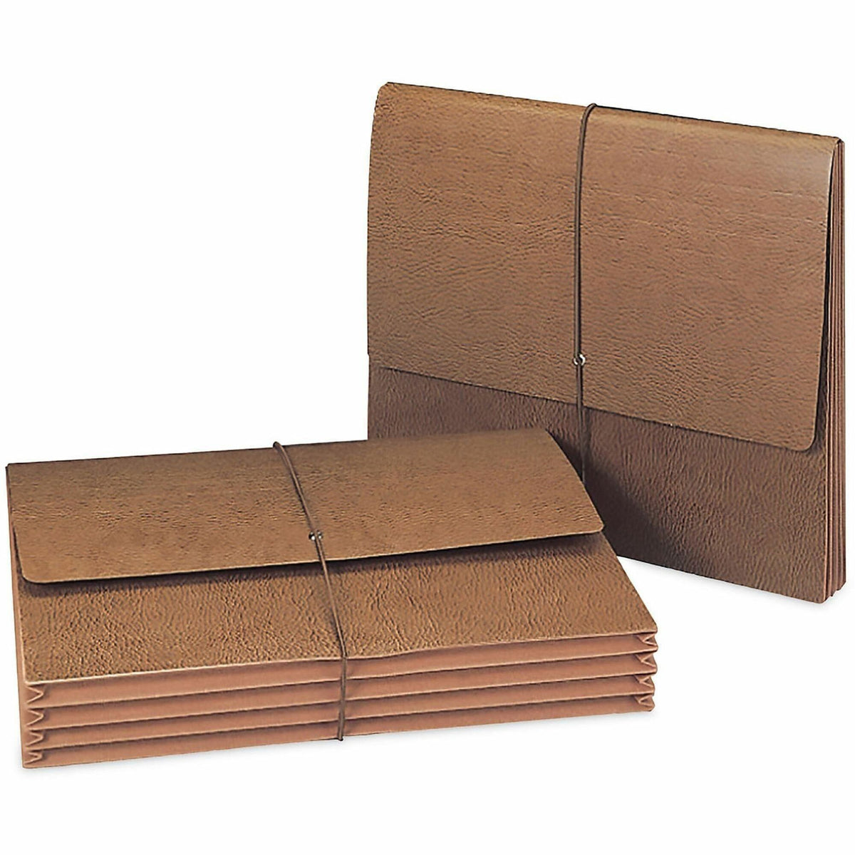 Smead Letter Recycled Expanding File - 8 1/2" x 11" - 3 1/2" Expansion - Redrope - Brown - 1 Each