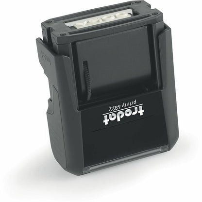 Printy Compact 12-Message Stamp - Phrase or Date - 24" Impression Width x 4" Impression Length - Red - Office, Home - Re
