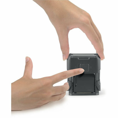 Printy Compact 12-Message Stamp - Phrase or Date - 24" Impression Width x 4" Impression Length - Red - Office, Home - Re