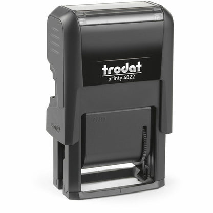 Printy Compact 12-Message Stamp - Phrase or Date - 24" Impression Width x 4" Impression Length - Red - Office, Home - Re