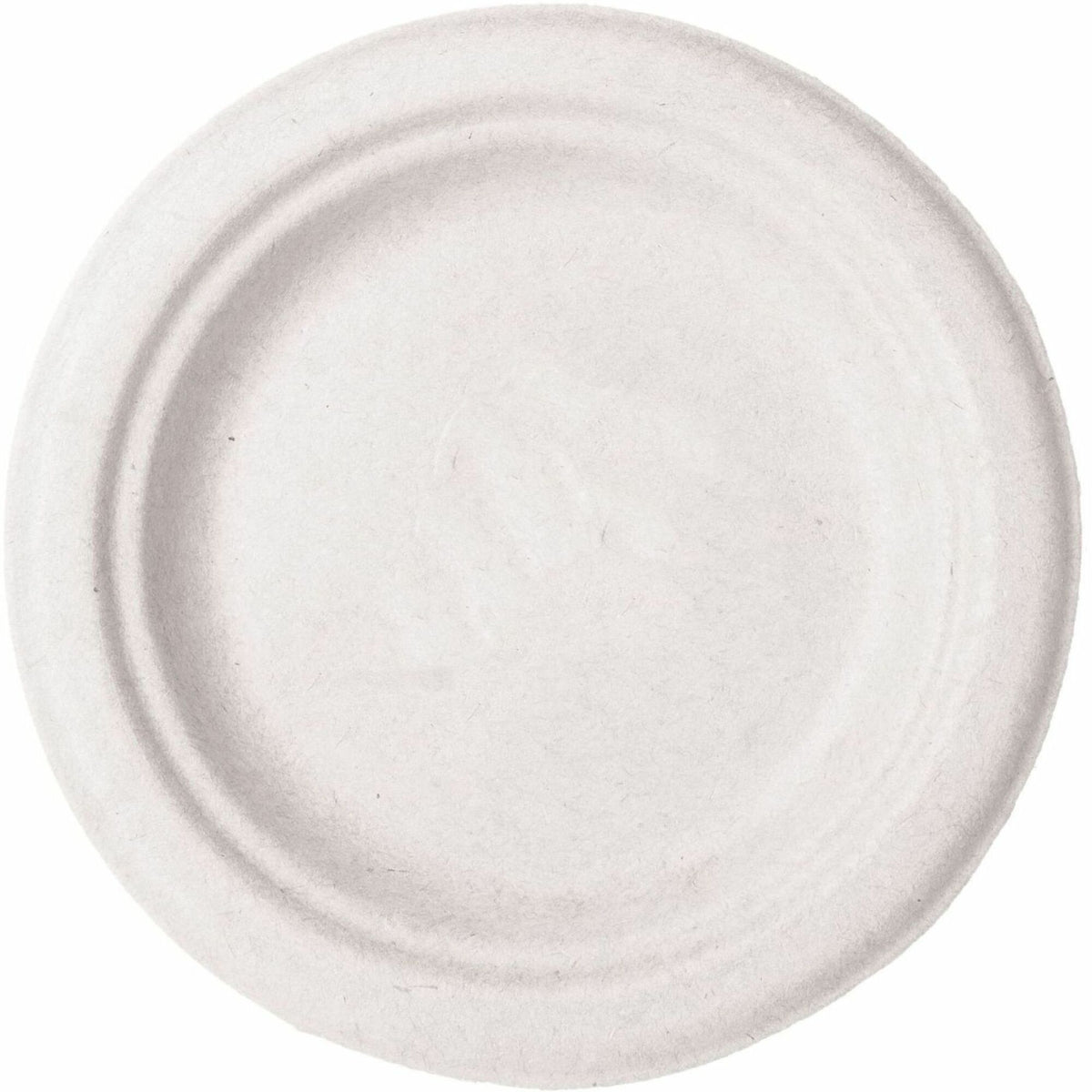 Vegware Sugarcane Plates - Food - 6" Diameter - Natural - Sugarcane, Molded Fiber Body - 1000 / Carton